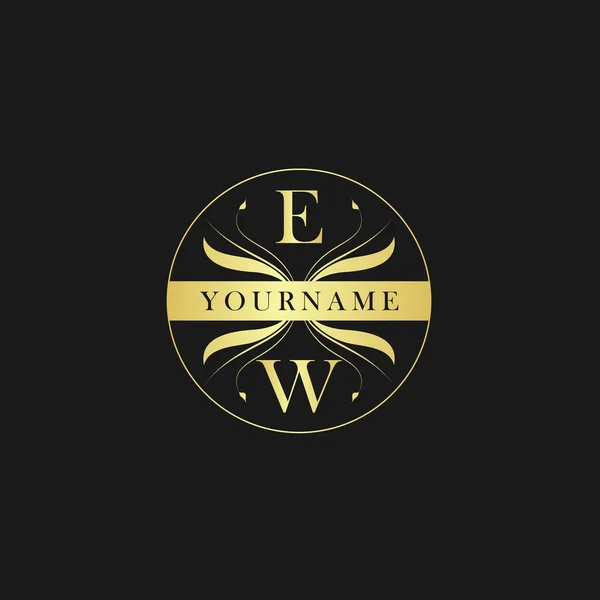 Letter Elegant Luxury Initial Logo Vector — Stock Vector