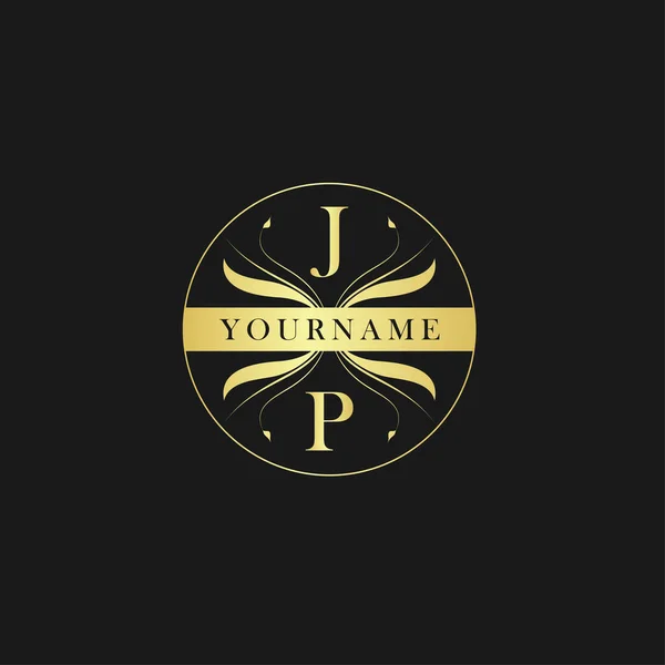 JP Letter Elegant Luxury initial logo vector