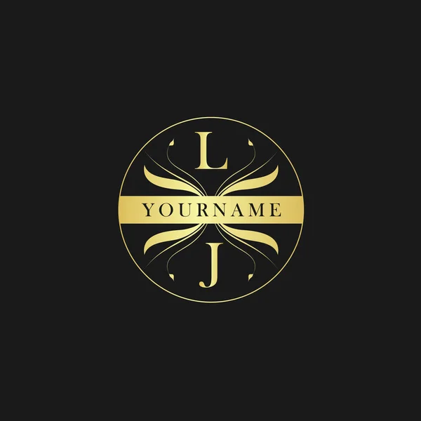 Letter Elegant Luxury Initial Logo Vector — Stock Vector