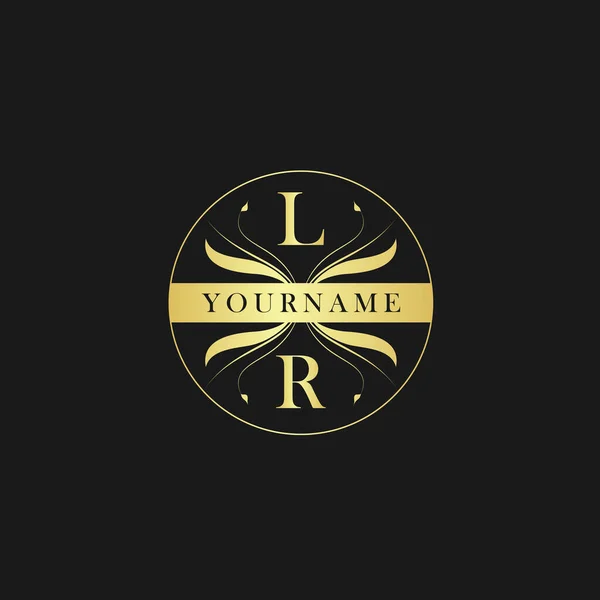 Letter Elegant Luxury Initial Logo Vector — Stock Vector