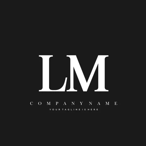 Lettre Initiale Modèle Logo Design — Image vectorielle