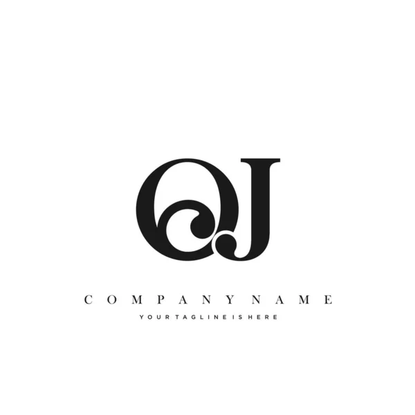 Lettre Initiale Modèle Logo Conception — Image vectorielle