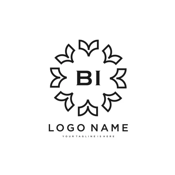 Inicial Belleza Logo Plantilla Vector Logotipo Para Belleza Moda Otros — Vector de stock