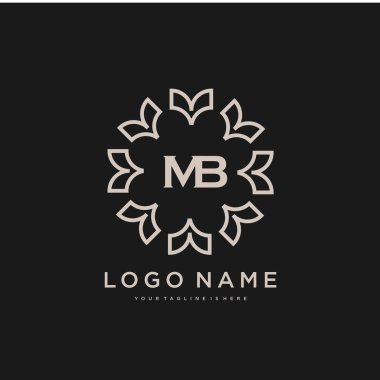 MB Güzellik logosu şablonu vektörü, güzellik modası ve iş dünyası için logo diğer