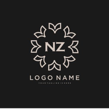 NZ İlk güzellik logosu şablonu vektör, güzellik modası logosu ve diğer işler için