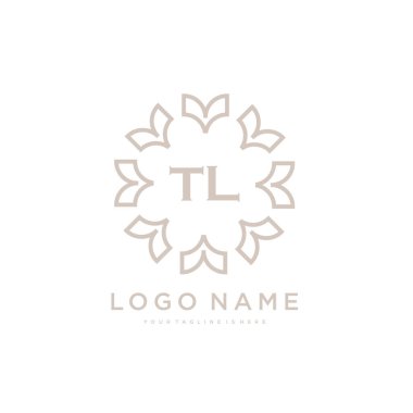 TI İlk güzellik logosu şablonu vektör, güzellik modası logosu ve diğer işler için