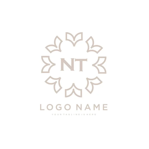 Inicial Belleza Logo Plantilla Vector Logotipo Para Belleza Moda Otros — Archivo Imágenes Vectoriales