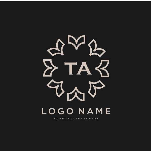 TA Initial beauty logo template vector, logo for beauty fashion and business other