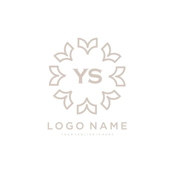 Inicial Belleza Logo Plantilla Vector Logotipo Para Belleza Moda Otros — Archivo Imágenes Vectoriales