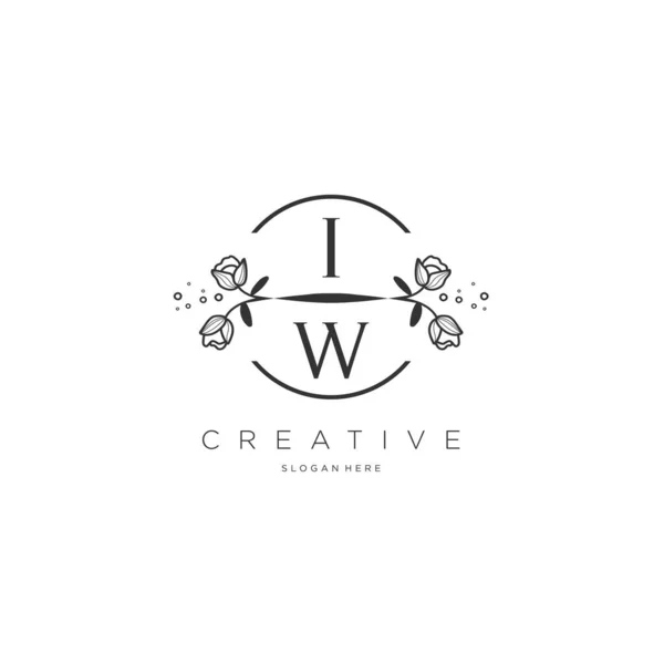 Úvodní Logo Šablonou Květiny Logo Pro Obchod Módu Kosmetiku Krásu — Stockový vektor