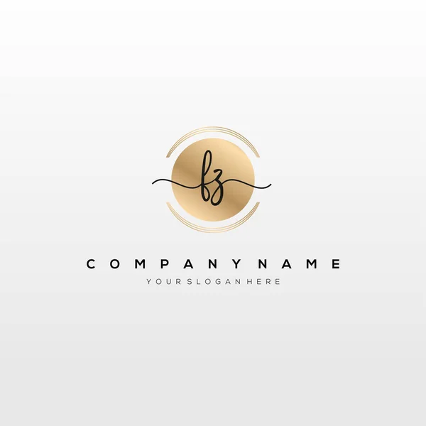 Initiale Handschrift Logo Template Vektor — Stockvektor