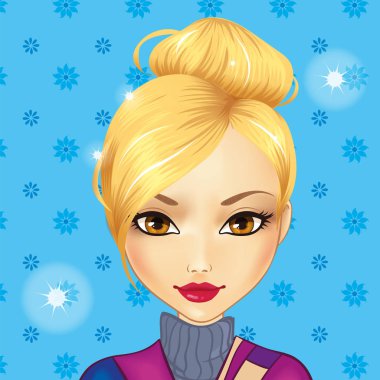 Avatar sevimli sarışın kız