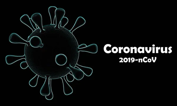 Coronavirus 2019 Ncov Coronavirus Isolato Sfondo Bianco Cina Patogeno Infezione — Foto Stock