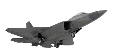 Avcı uçakları beyaz arka planda izole edildi - 3D Render