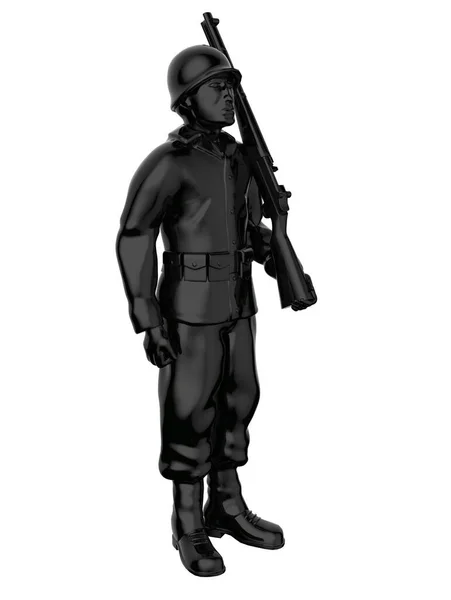 Ordu askerleri silueti. Asker nöbet tutmaya devam ediyor. Rangerlar sınırda. Komando ekibi. Özel kuvvetler. 3d hazırlayıcı