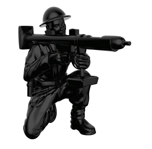 Soldatensilhouette Der Armee Soldat Hält Wache Ranger Der Grenze Commandos — Stockfoto
