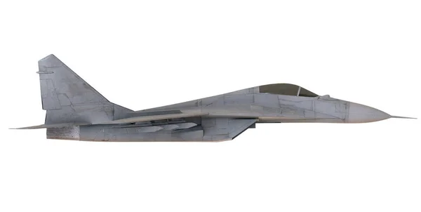 白地に隔離された戦闘機 3Dレンダリング — ストック写真