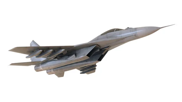 Avcı uçakları beyaz arka planda izole edildi - 3D Render