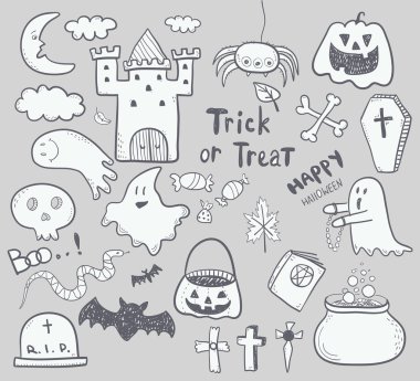 Cadılar Bayramı Icons set