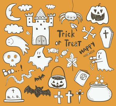 Cadılar Bayramı Icons set