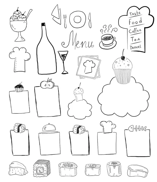 Cafe icons set — Stock Vector