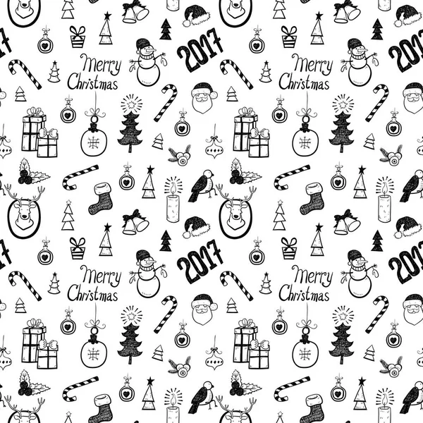 Christmas doodle icons — Stock Vector