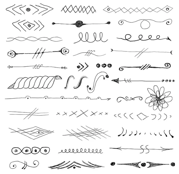 Elementos decorativos iconos — Vector de stock