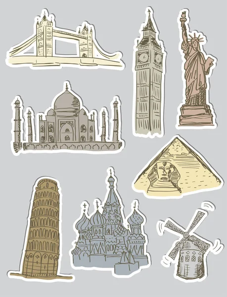 Conjunto de iconos de viaje — Archivo Imágenes Vectoriales