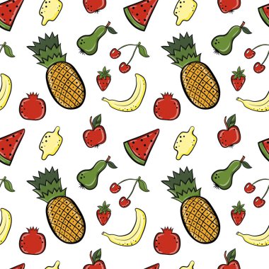 Çizilmiş karikatür tarzı meyve