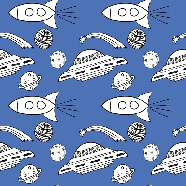 space doodle pattern 