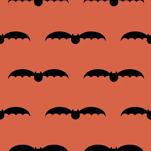 Halloweenmønster med flaggermus – stockvektor