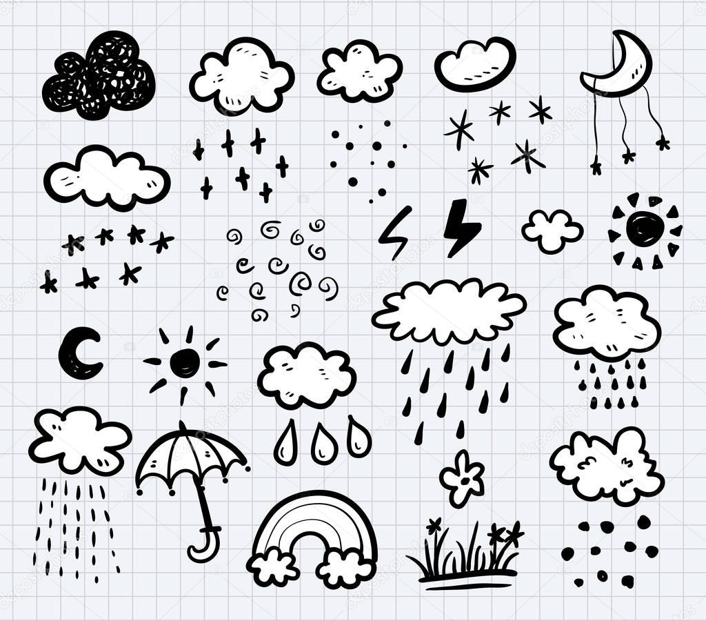 Weather flat icons