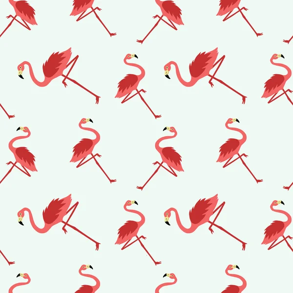 Flamingo Seamless Pattern Vector Illustration — Stock Vector