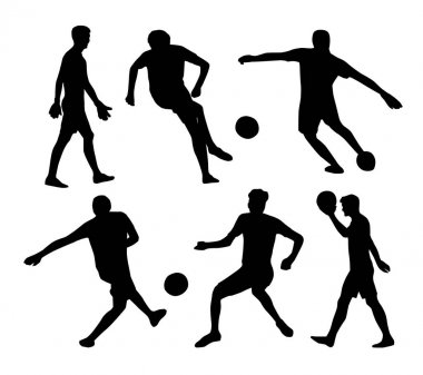 Futbol siluetleri ayarla