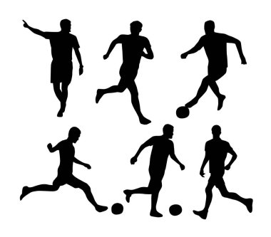 Futbol siluetleri ayarla