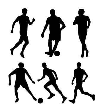 Futbol siluetleri ayarla