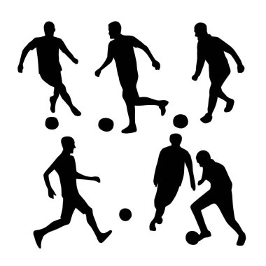 Futbol siluetleri ayarla