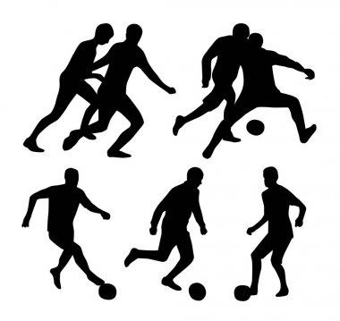 Futbol siluetleri ayarla