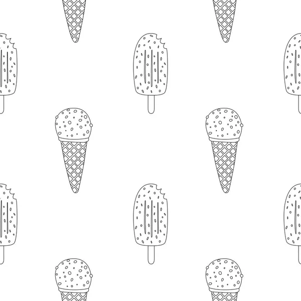 Signos de helado coloridos — Vector de stock