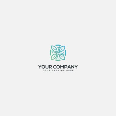 Yürüyen insanlar ve doğal yaprak logosu