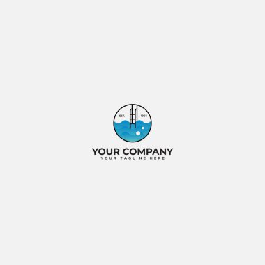 yüzme laboratuarı logosu tasarımı, yüzme havuzu solüsyonu logosu
