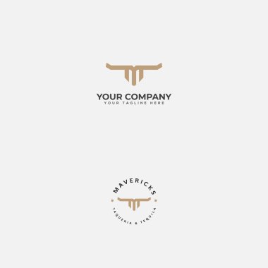 letter TM logo, Bull logo,head bull logo, monogram TM logo