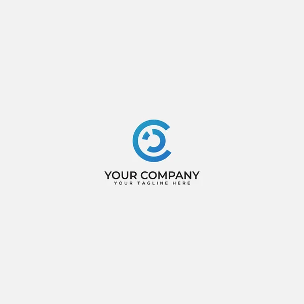 Logo Cci, Logo Ci, litera Cc Logo, abstrakcyjne logo C — Wektor stockowy