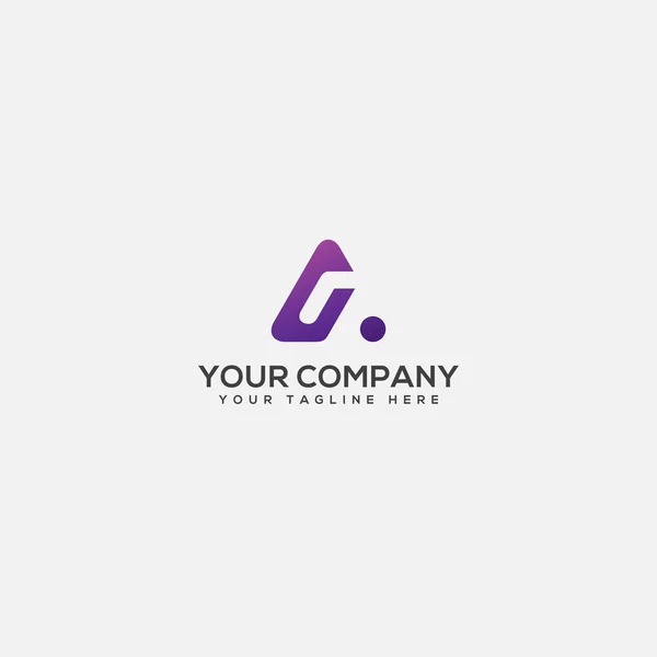 Abstrait Un logo, logo monogramme, lettre Un logo — Image vectorielle