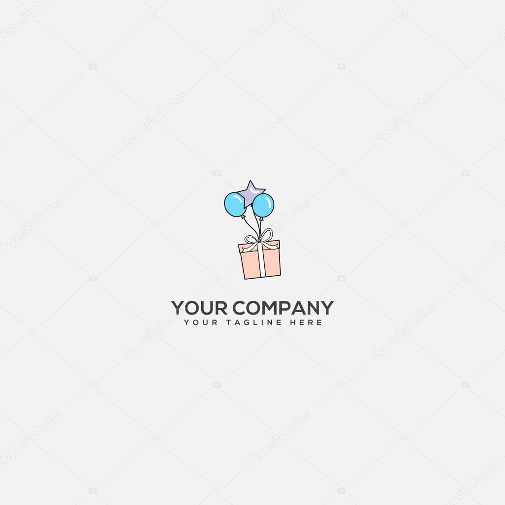 gift logo design, surprise and shop logo, shop and gift accessories logo