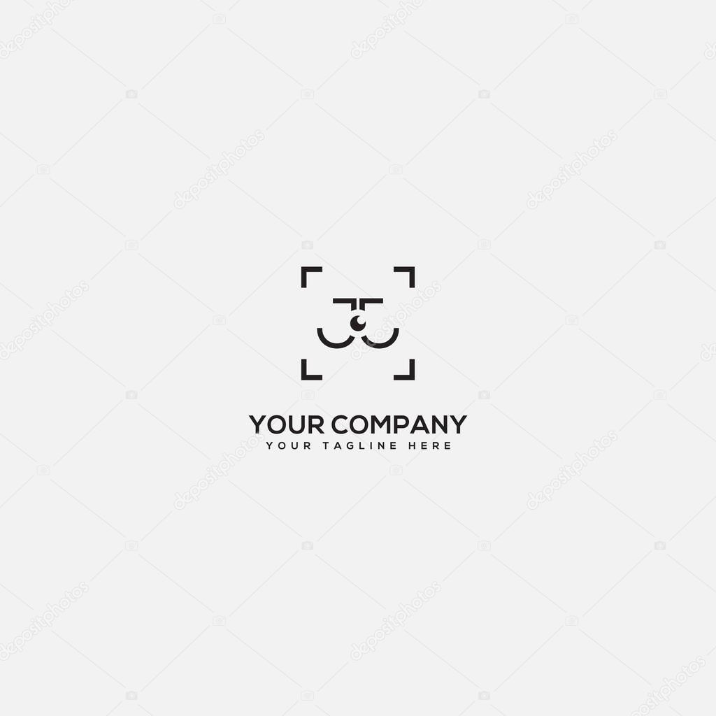 JJ simple camera view logo, photography simple JJ