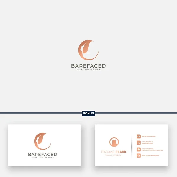 Güzel kadın ve yaprak logosu