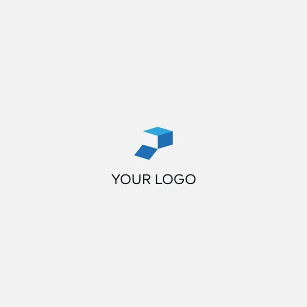 Abstrait Emballage Lettre Logo — Image vectorielle