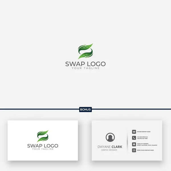 Yaprak değiştir ve S harfi logosu