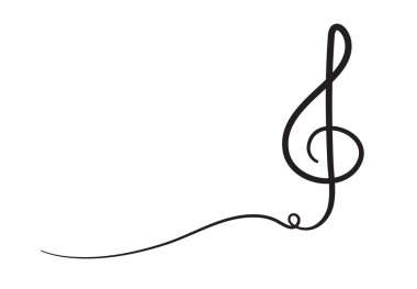 İzole edilmiş vektör nesnesinin bir satır çizimi işaret ve sembollerin sürekli basitlik çizimi.